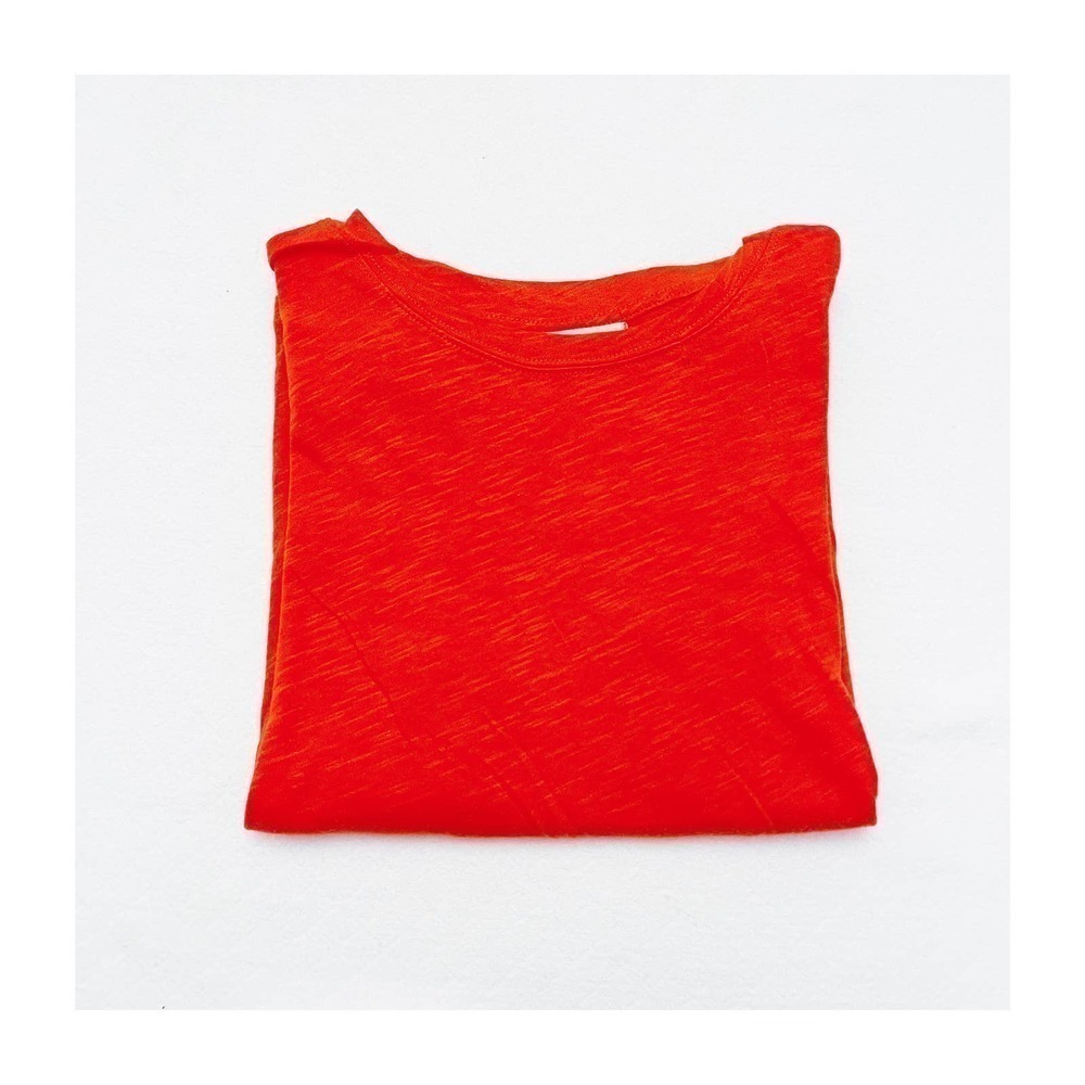We The Free Orange Short Sleeve Shirt SZ M